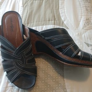 Black wedges, size 8.5 Med.